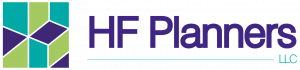 HF Planners logo offering facility planning, facility management and interior design services