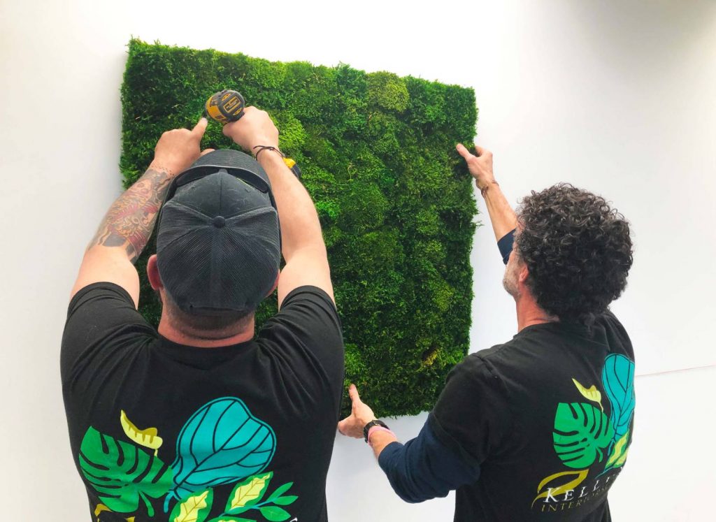In-Progress biophilic space installation
