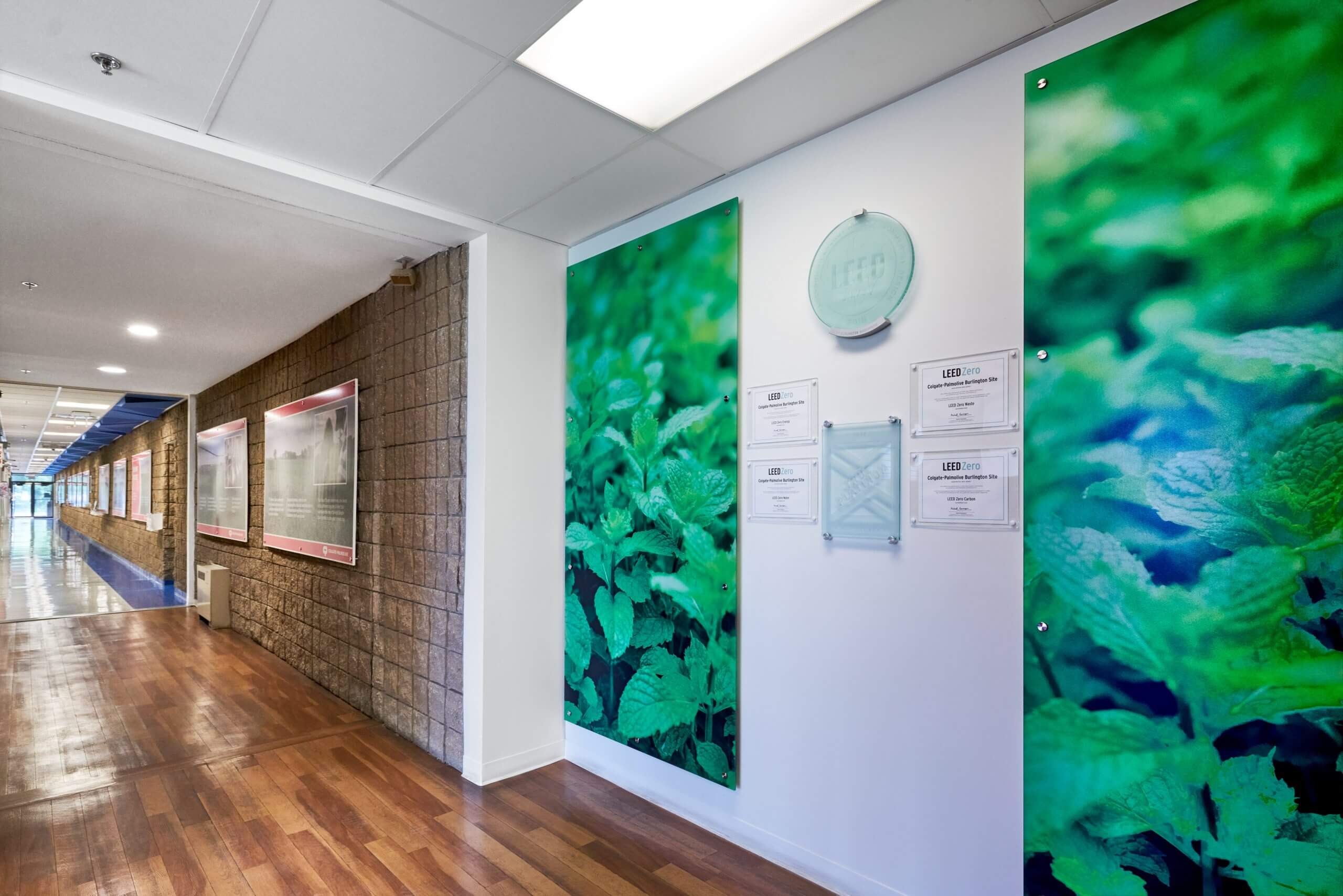 Corridor with modern office design