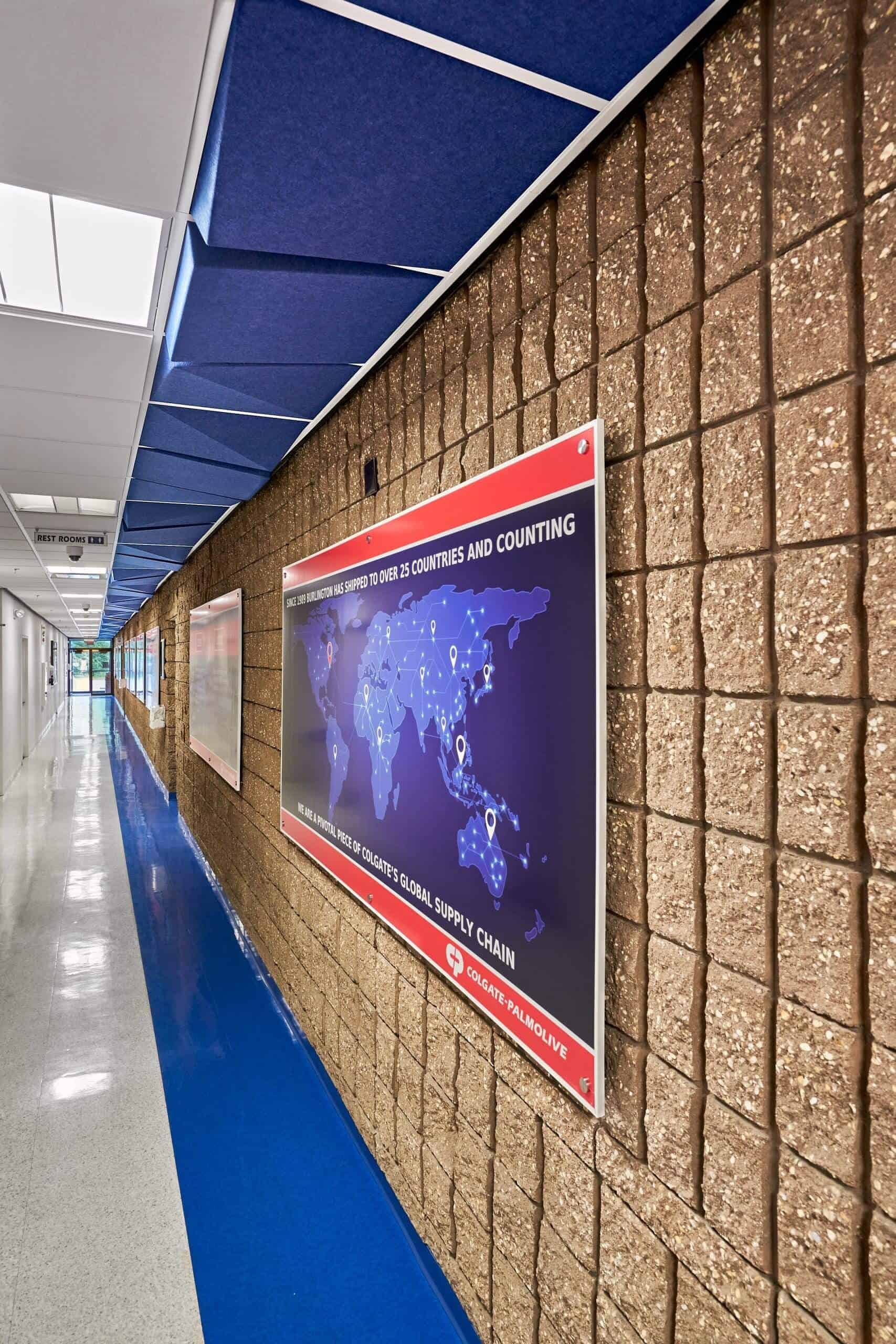 Graphic Boards for corridor refresh interior design project