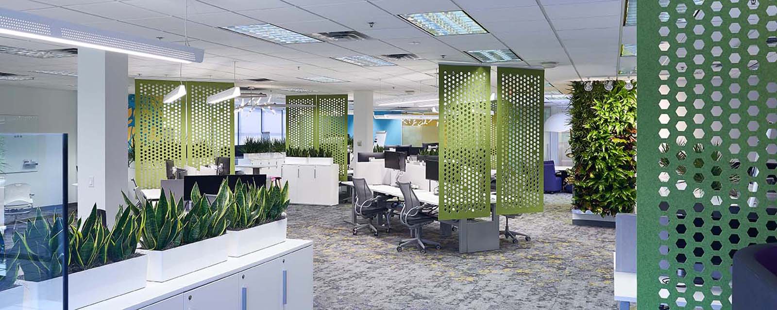 Interior Design for optimized office workspace