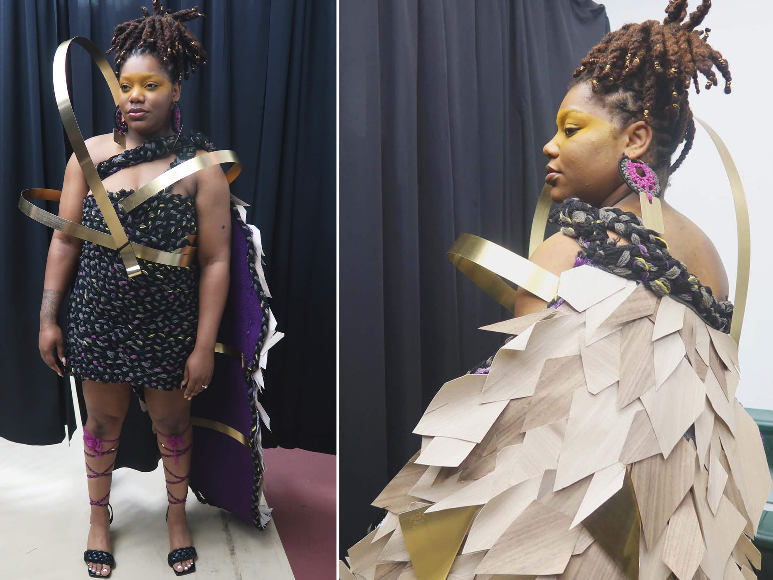 Fashion meets finish in this dress design