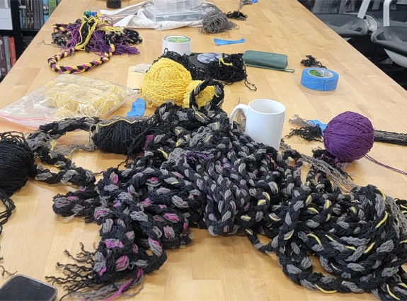 Materials used for fashion show