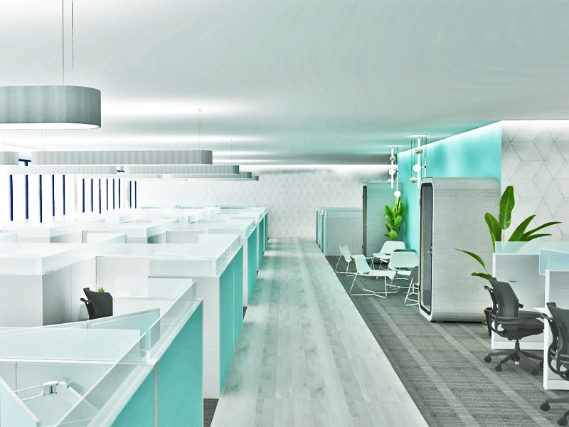 Feature project design for modern interior office design