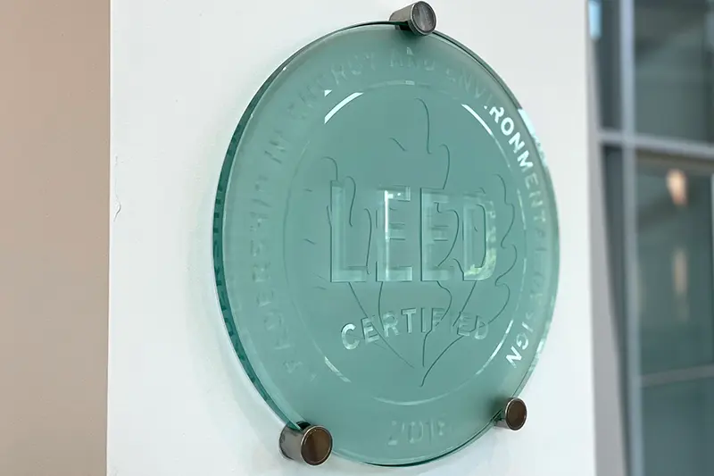 Picture of Leed Certification Plaque